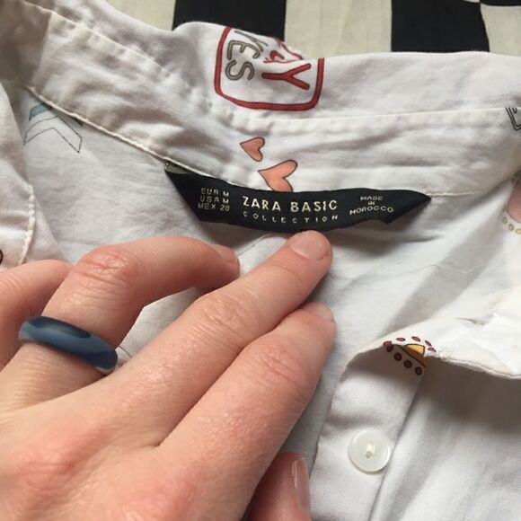 Zara basics women’s oversized button up shirt - Picture 10 of 13
